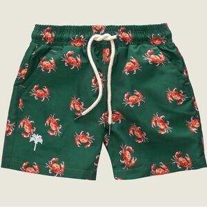 OAS Boys Swim Trunks, Size 8, crab print